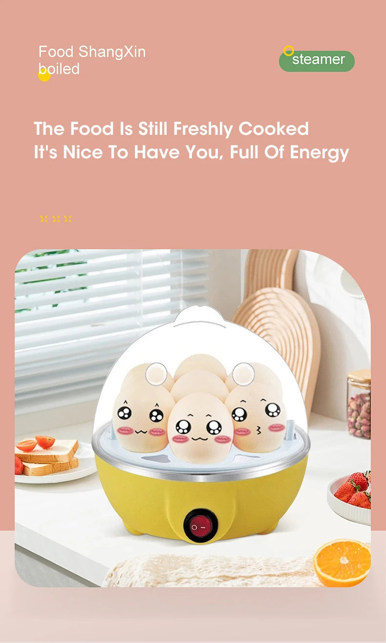 Automatic Egg Cooker 7 Eggs Electric Boiler Steamer Breakfast Maker
