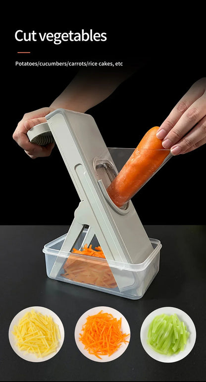 Safe Mandoline Vegetable Cutter Slicer With Storage Box Lid