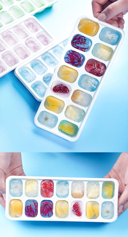 14 Grid Silicone Ice Cube Tray Square Ice Mold Bar Ice Maker Tray