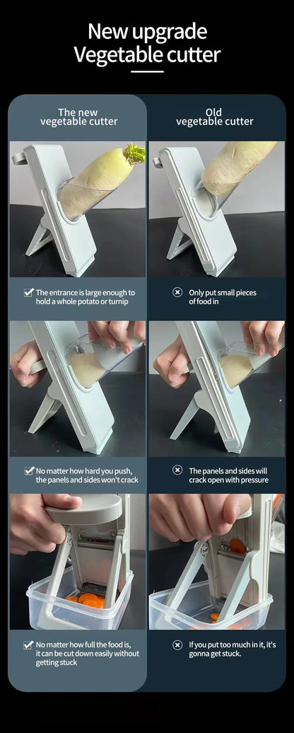 Safe Mandoline Vegetable Cutter Slicer With Storage Box Lid