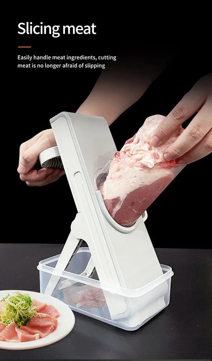 Safe Mandoline Vegetable Cutter Slicer With Storage Box Lid