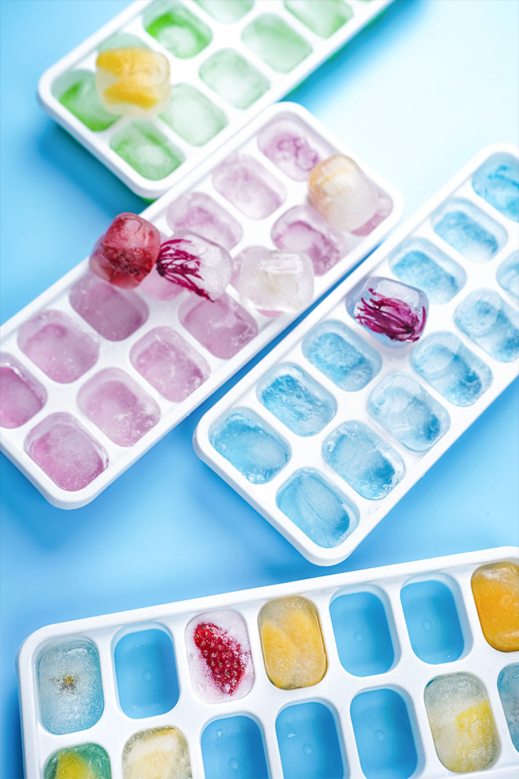 14 Grid Silicone Ice Cube Tray Square Ice Mold Bar Ice Maker Tray