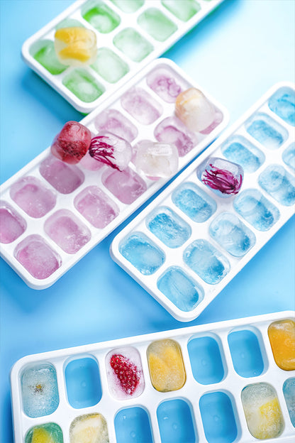 14 Grid Silicone Ice Cube Tray Square Ice Mold Bar Ice Maker Tray