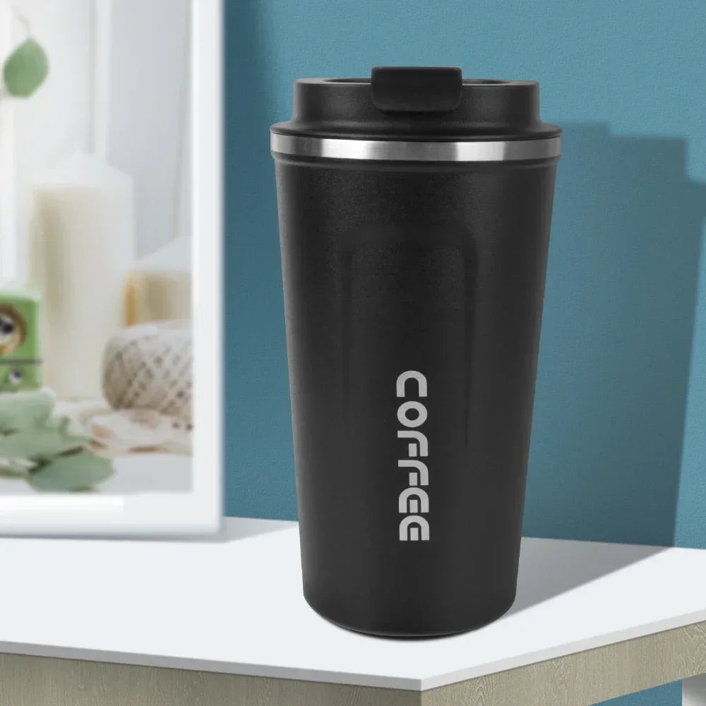 380/510ML Stainless Steel Thermo Travel Mug Leakproof Coffee Cup