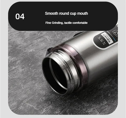 Stainless Steel Thermos Bottle LED Temperature Display 500ML-1L