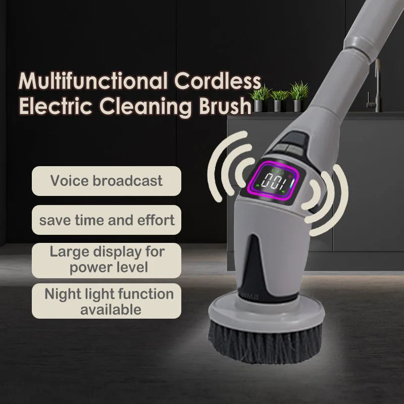 10-in-1 Electric Cleaning Brush Multifunction Bathroom Scrubber
