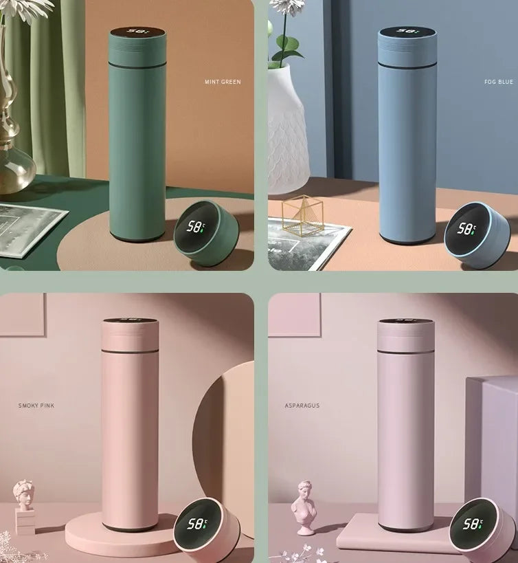 500ML Smart Temperature Display Stainless Steel Thermos Bottle
