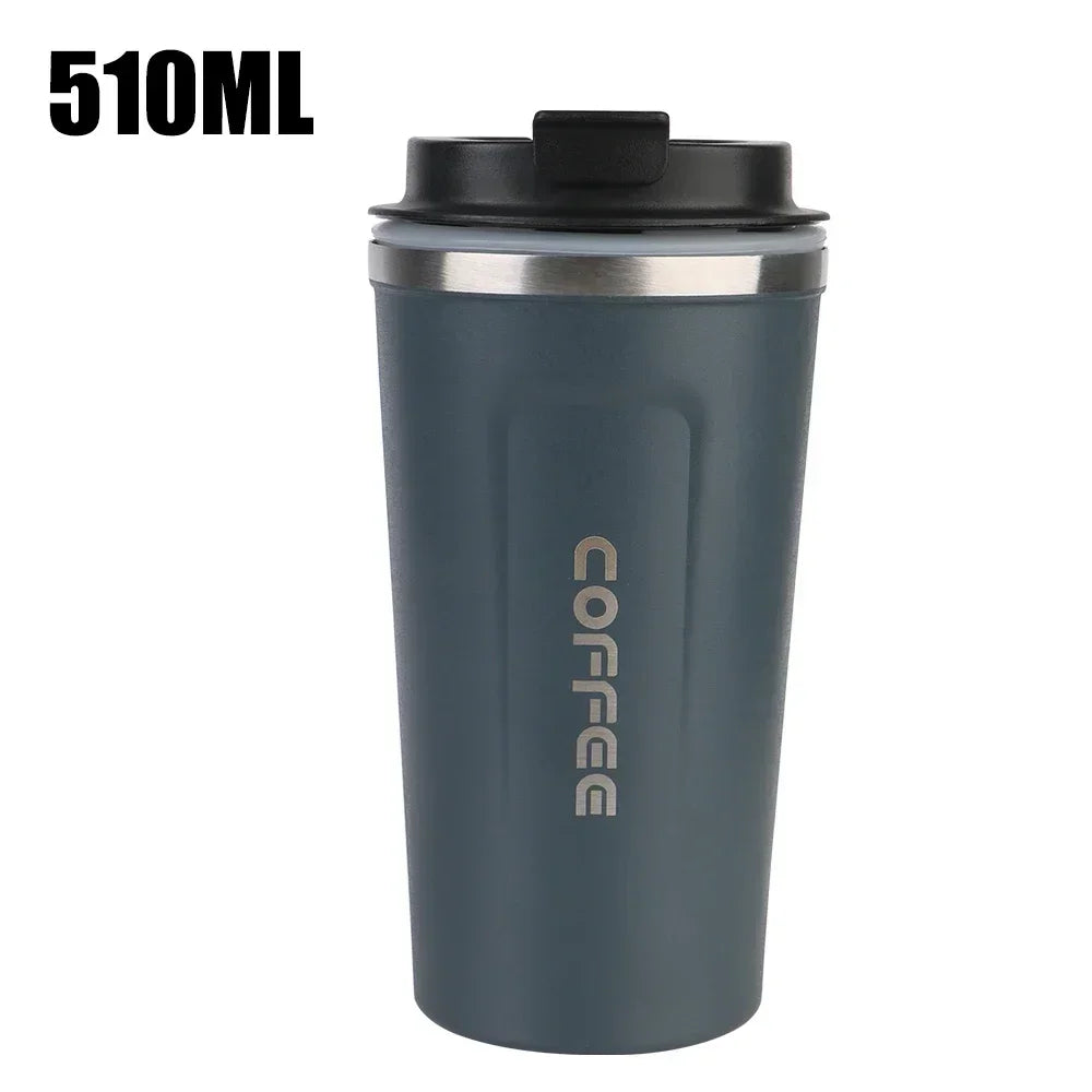 380/510ML Stainless Steel Thermo Travel Mug Leakproof Coffee Cup