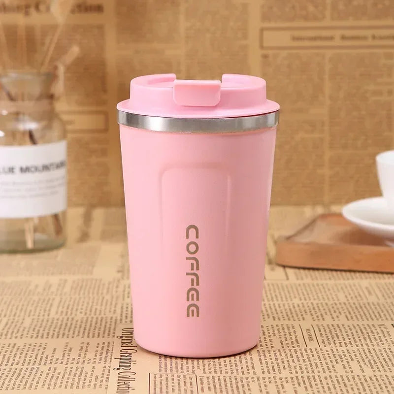 380/510ML Stainless Steel Thermo Travel Mug Leakproof Coffee Cup