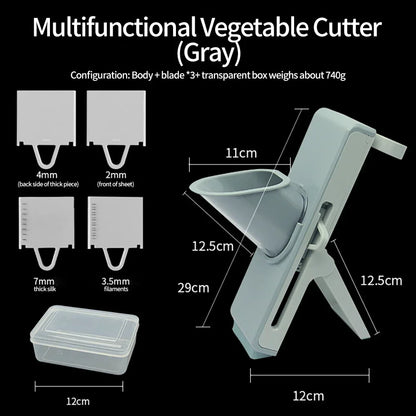 Safe Mandoline Vegetable Cutter Slicer With Storage Box Lid