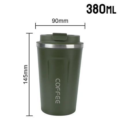 380/510ML Stainless Steel Thermo Travel Mug Leakproof Coffee Cup