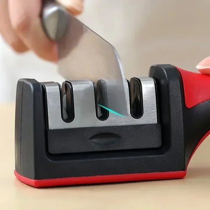 3-Stage Knife Sharpener Stainless Steel Kitchen Knife Sharpening Tool