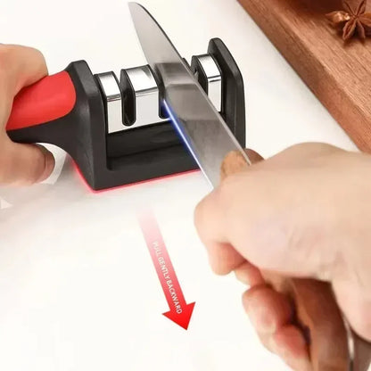3-Stage Knife Sharpener Stainless Steel Kitchen Knife Sharpening Tool