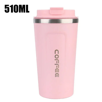 380/510ML Stainless Steel Thermo Travel Mug Leakproof Coffee Cup
