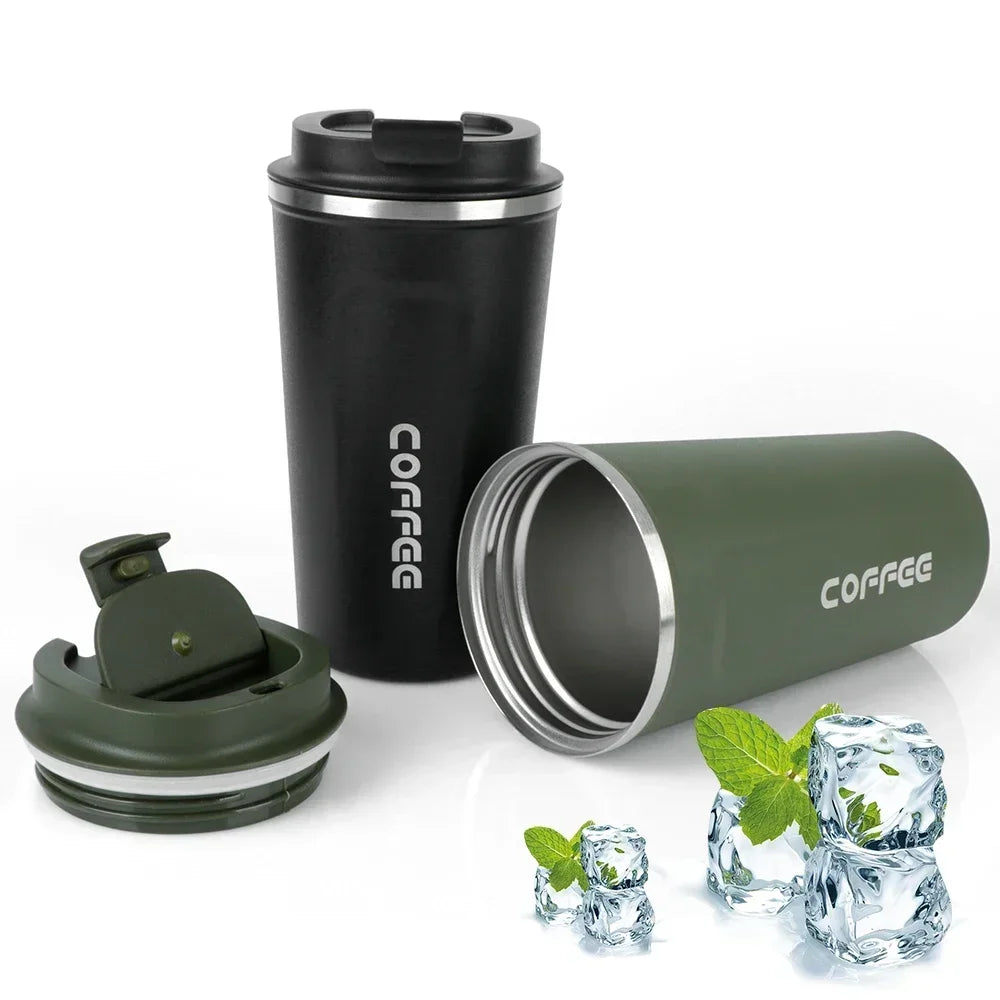 380/510ML Stainless Steel Thermo Travel Mug Leakproof Coffee Cup