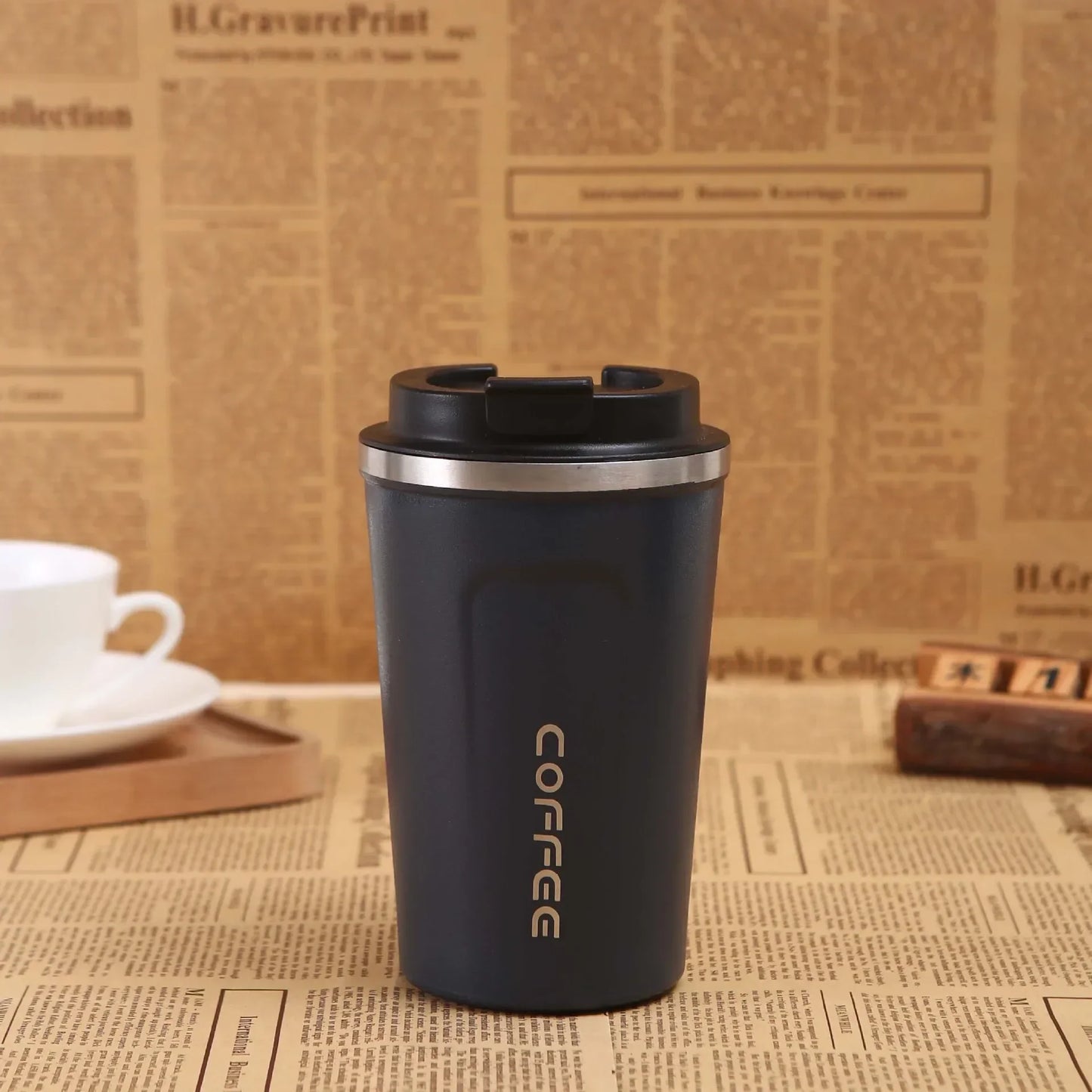 380/510ML Stainless Steel Thermo Travel Mug Leakproof Coffee Cup