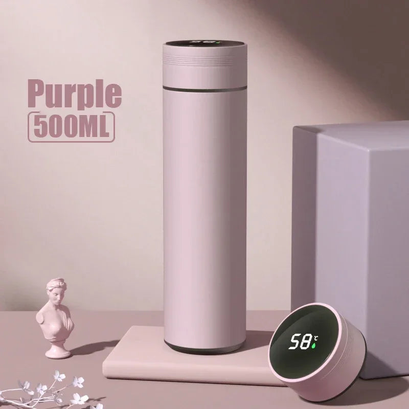 500ML Smart Temperature Display Stainless Steel Thermos Bottle