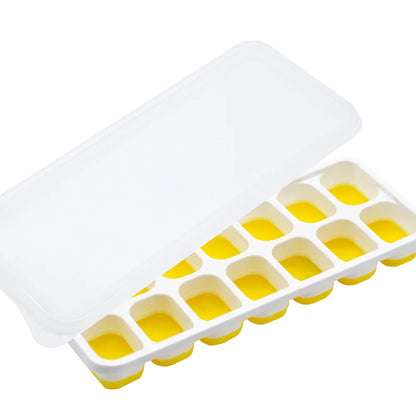 14 Grid Silicone Ice Cube Tray Square Ice Mold Bar Ice Maker Tray