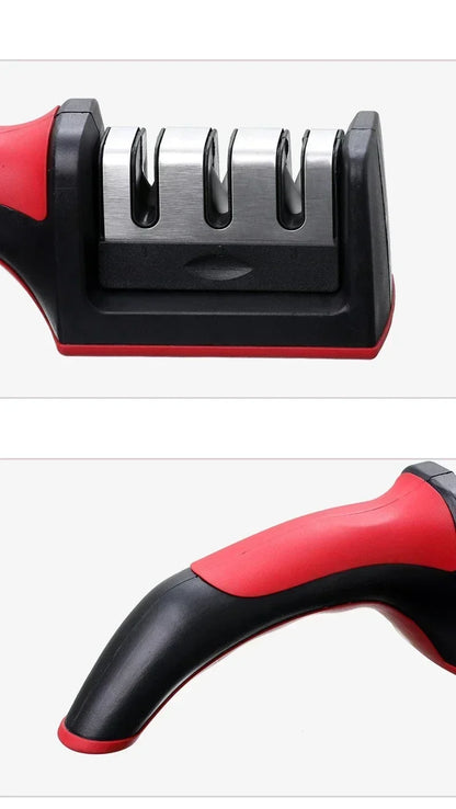 3-Stage Knife Sharpener Stainless Steel Kitchen Knife Sharpening Tool