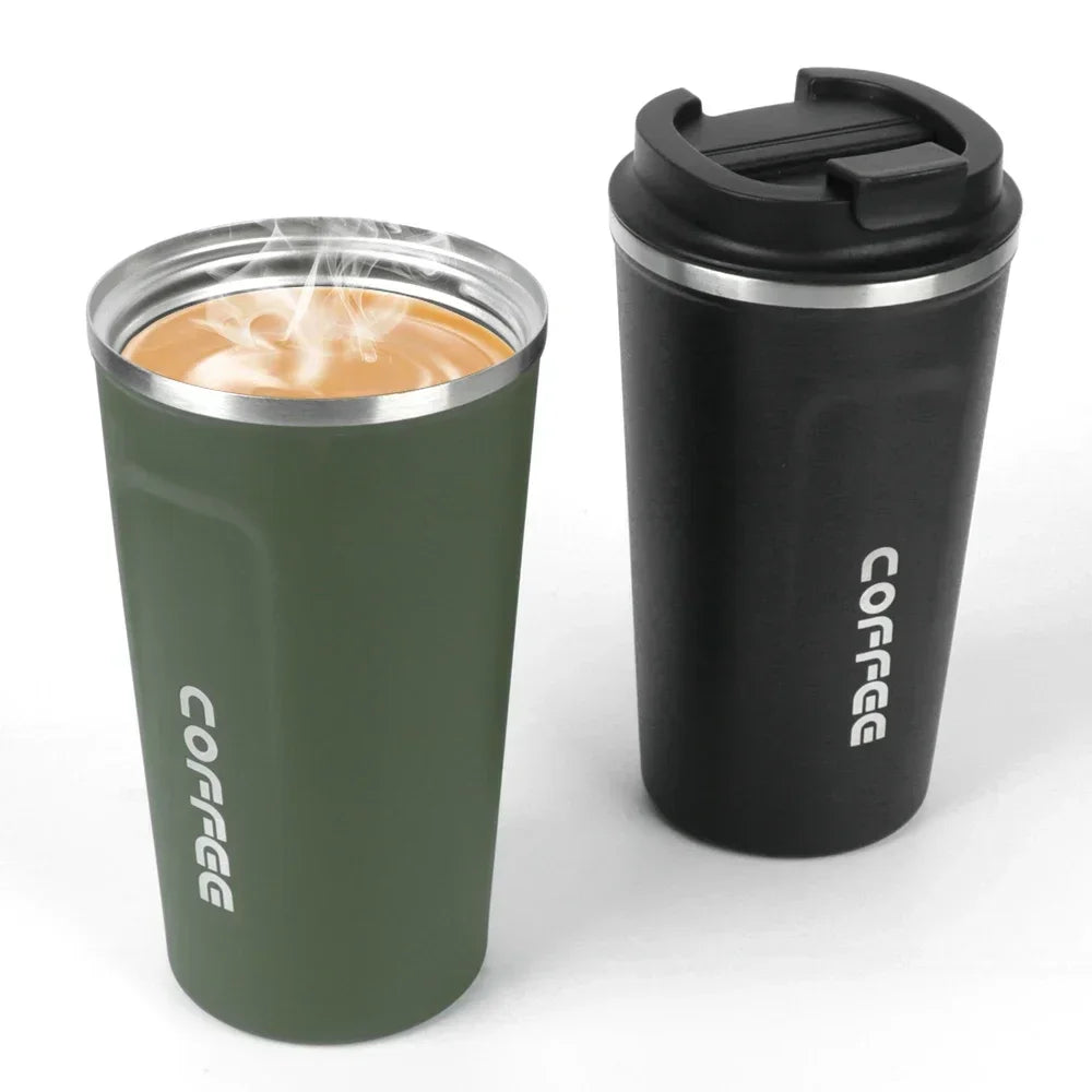 380/510ML Stainless Steel Thermo Travel Mug Leakproof Coffee Cup