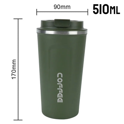 380/510ML Stainless Steel Thermo Travel Mug Leakproof Coffee Cup