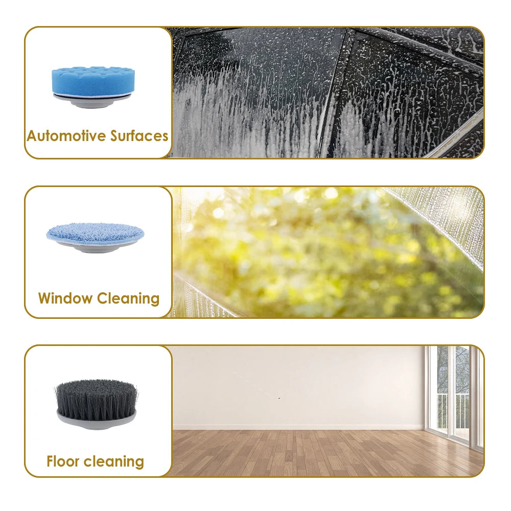 10-in-1 Electric Cleaning Brush Multifunction Bathroom Scrubber