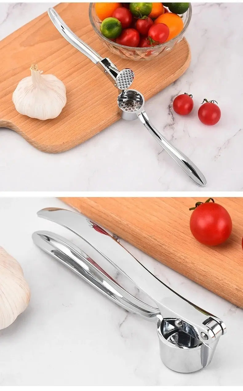 Heavy Duty Garlic Press Stainless Steel Manual Garlic Crusher Tool