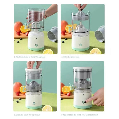 HOMEFISH Electric Juicer USB Rechargeable Citrus Juice Blender