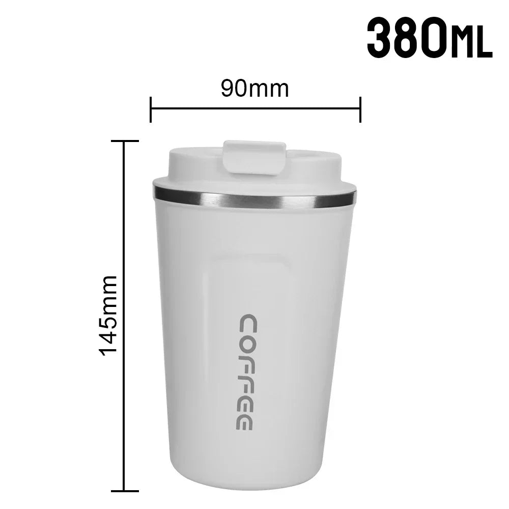 380/510ML Stainless Steel Thermo Travel Mug Leakproof Coffee Cup