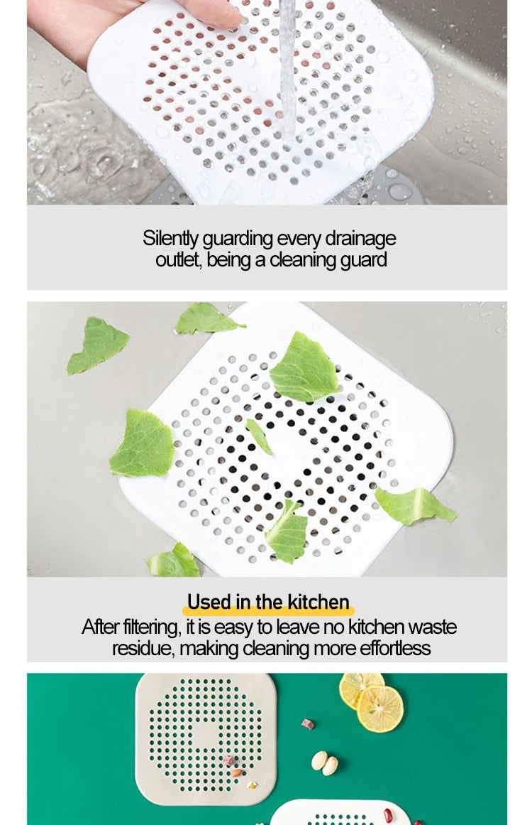 Shower Drain Hair Strainer Sink Filter Bathroom Kitchen Stopper