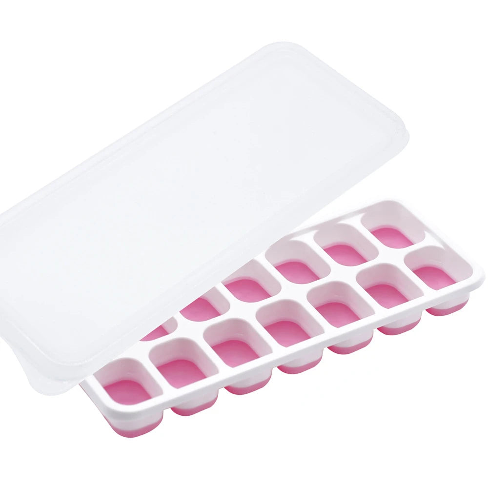 14 Grid Silicone Ice Cube Tray Square Ice Mold Bar Ice Maker Tray