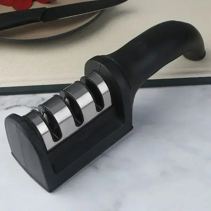 3-Stage Knife Sharpener Stainless Steel Kitchen Knife Sharpening Tool