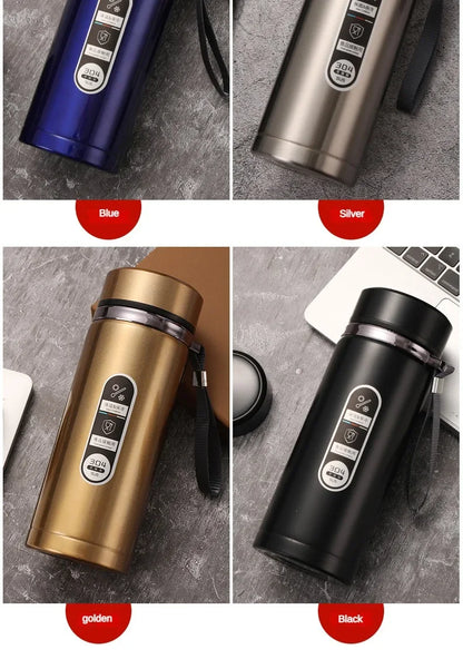 Stainless Steel Thermos Bottle LED Temperature Display 500ML-1L