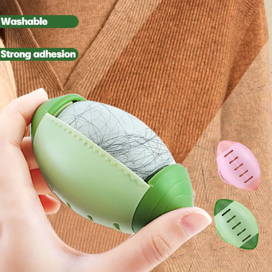 Washable Lint Remover Brush – Portable Pet Hair Roller for Clothes, Sofa & Carpet