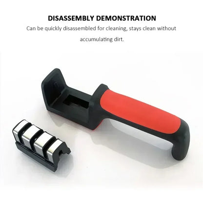 3-Stage Knife Sharpener Stainless Steel Kitchen Knife Sharpening Tool