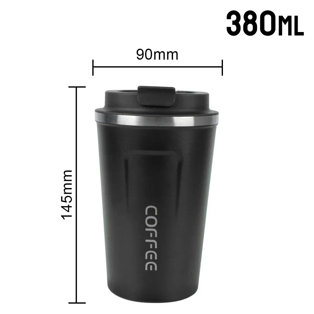 380/510ML Stainless Steel Thermo Travel Mug Leakproof Coffee Cup