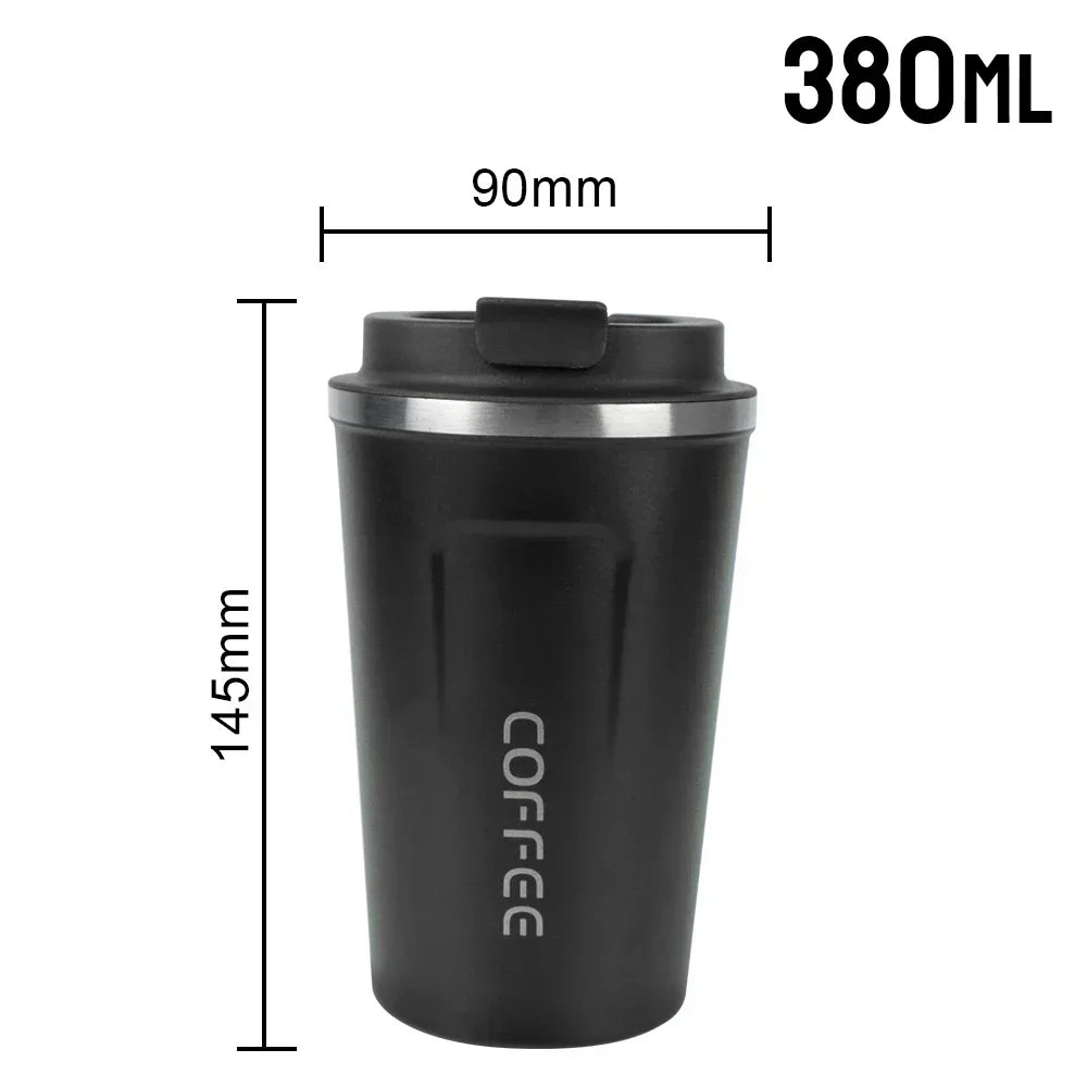 380/510ML Stainless Steel Thermo Travel Mug Leakproof Coffee Cup