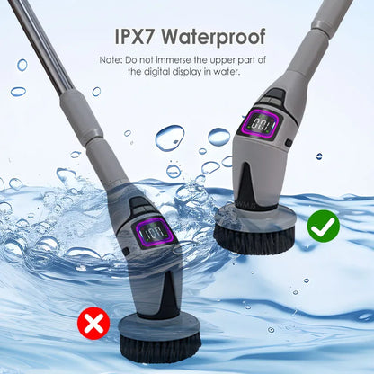 10-in-1 Electric Cleaning Brush Multifunction Bathroom Scrubber
