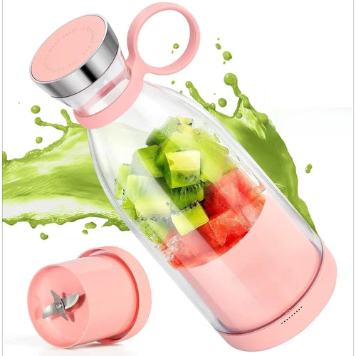 380ML Portable USB Rechargeable Blender Smoothie Juicer Bottle