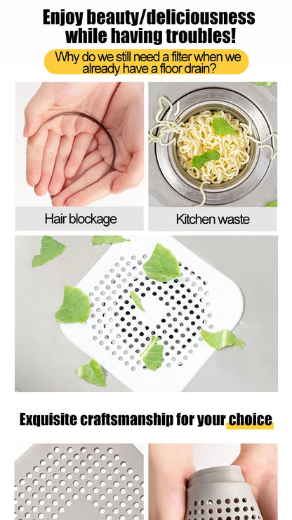 Shower Drain Hair Strainer Sink Filter Bathroom Kitchen Stopper
