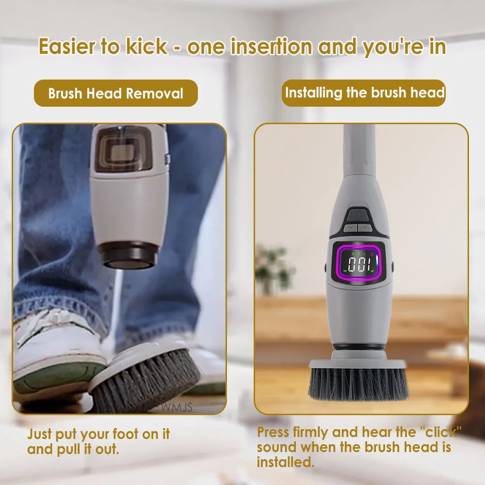 10-in-1 Electric Cleaning Brush Multifunction Bathroom Scrubber
