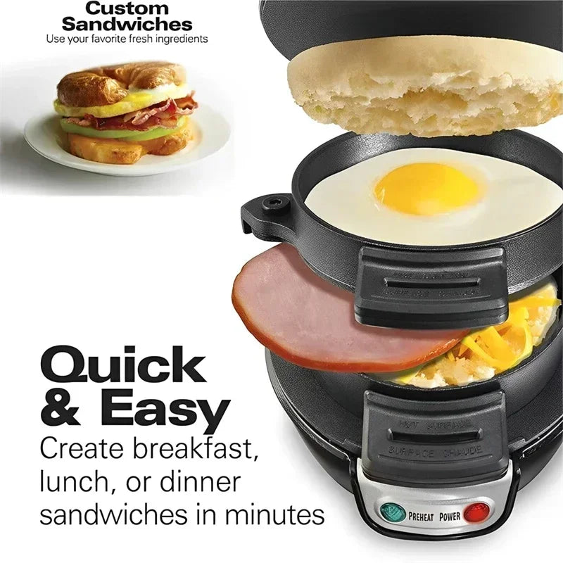 Multifunctional Breakfast Maker | Mini Burger & Sandwich Machine | 110V/220V Electric Cooker