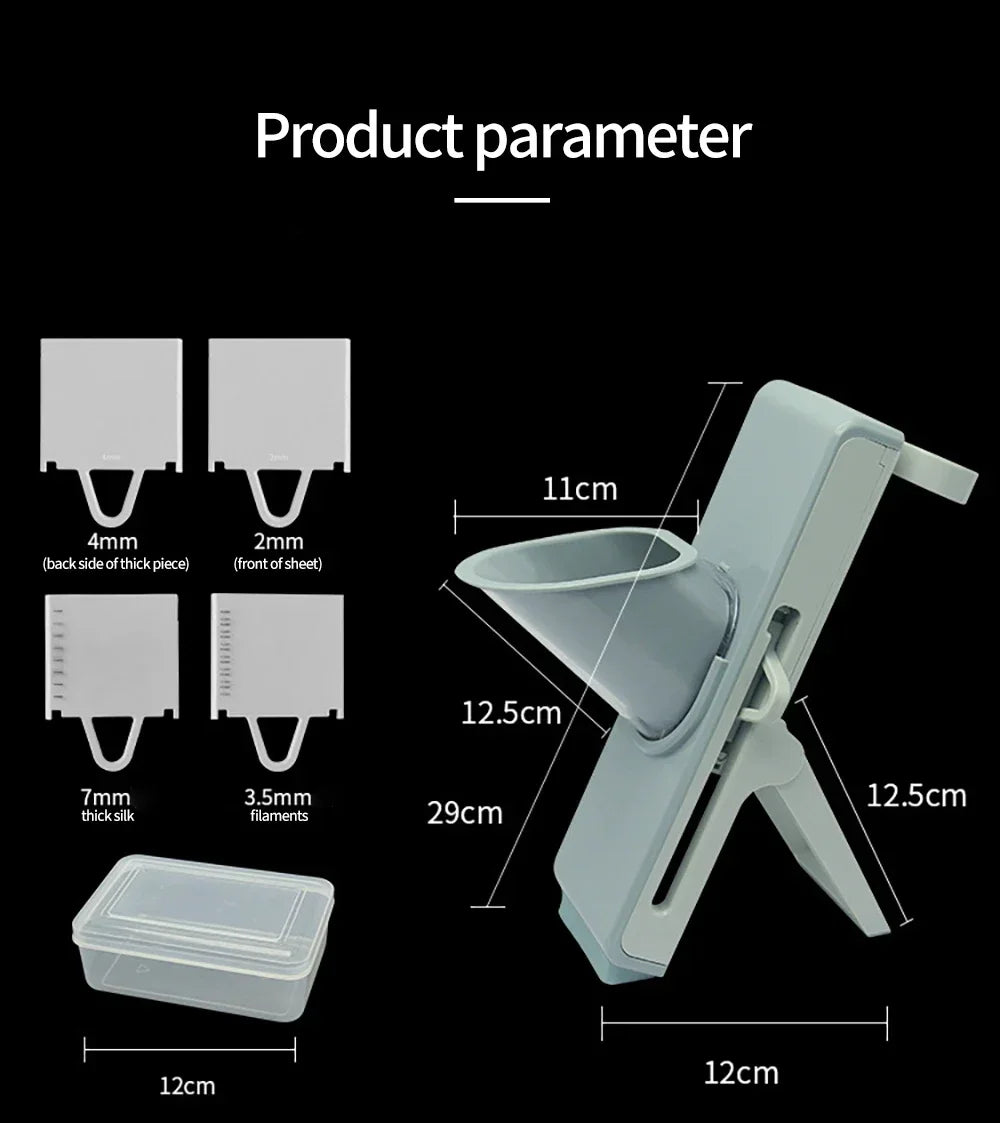 Safe Mandoline Vegetable Cutter Slicer With Storage Box Lid