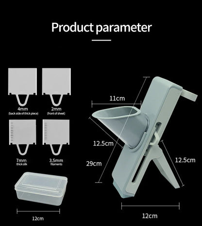 Safe Mandoline Vegetable Cutter Slicer With Storage Box Lid