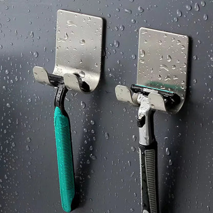 Stainless Steel Razor Holder Wall Mount Shaver Storage Hook
